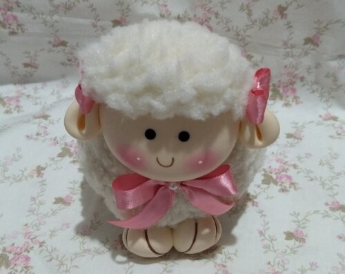 Ovelha em biscuit