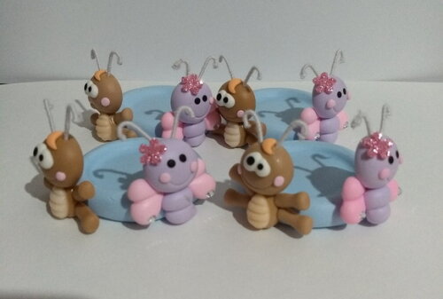 Porta doces galinha pintadinha candy color em biscuit