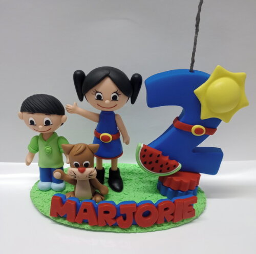 Topo Decorado Show da Luna Biscuit