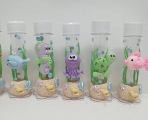 Tubete Fundo do Mar em Biscuit