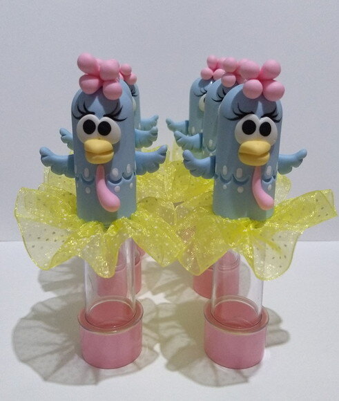 Tubete galinha pintadinha candy color