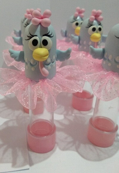 Tubete galinha pintadinha candy color