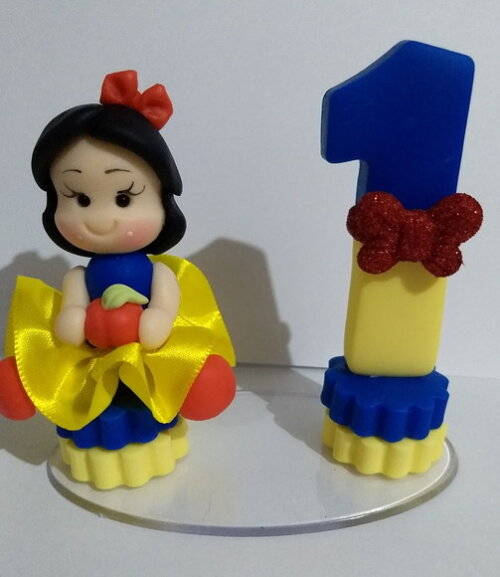 Vela branca de neve biscuit
