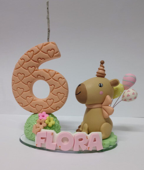 Vela Capivara em Biscuit
