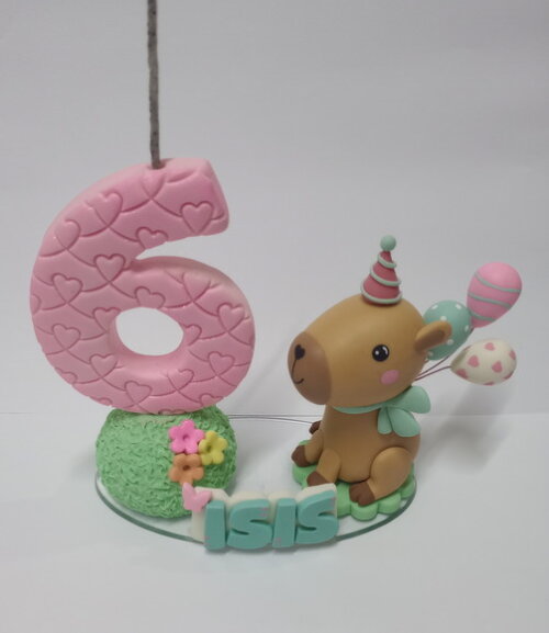 Vela Capivara em Biscuit