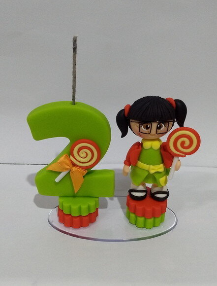 Vela Chiquinha em biscuit