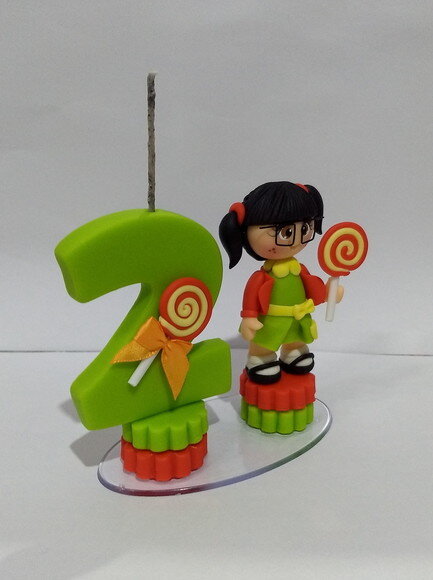 Vela Chiquinha em biscuit