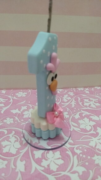 Vela da Galinha pintadinha candy color