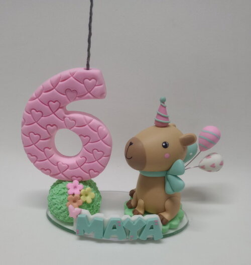 Vela Decorada Capivara