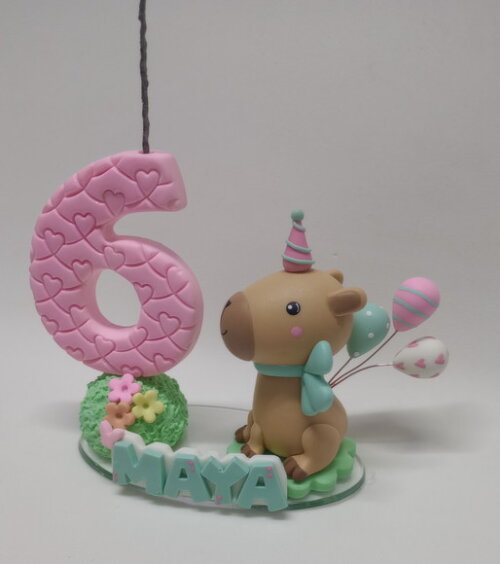 Vela Decorada Capivara