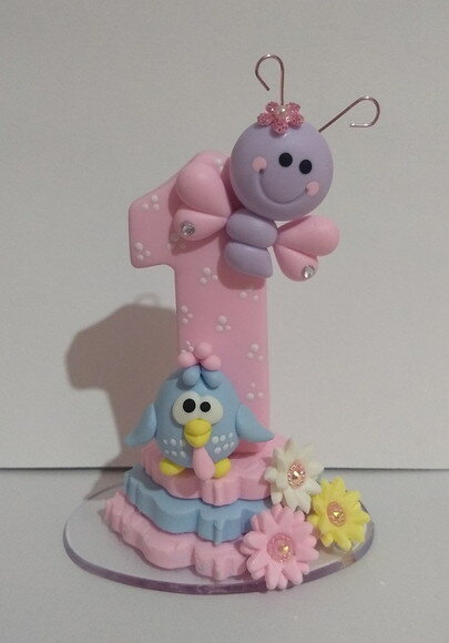 Vela galinha pintadinha candy color