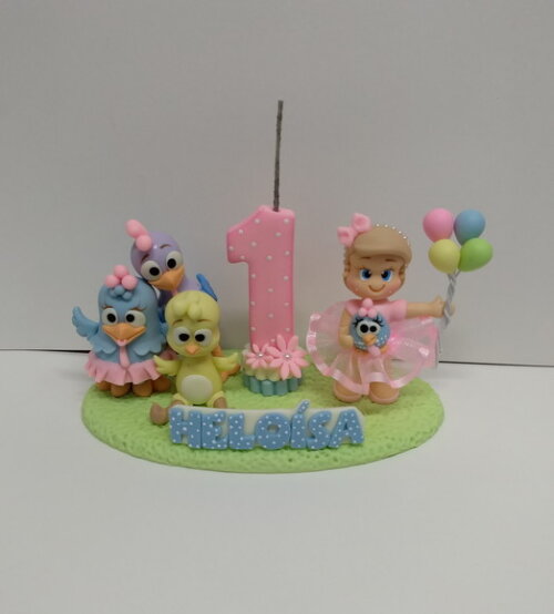 Vela Galinha Pintadinha Candy Color