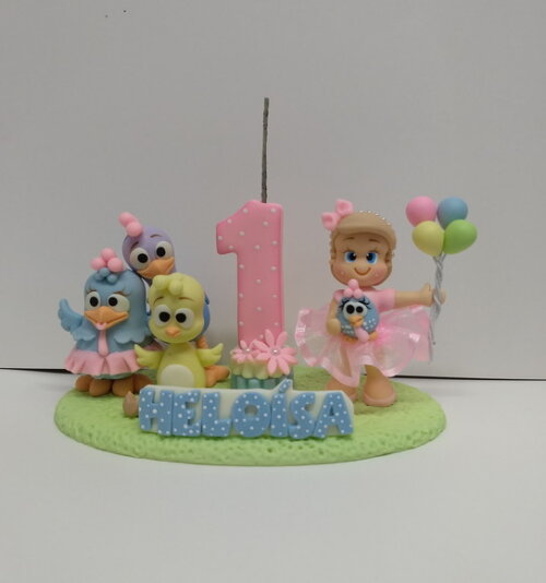 Vela Galinha Pintadinha Candy Color