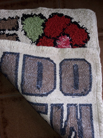 Tapete Agulha Mágica de Barbante Bem Vindo 50x70