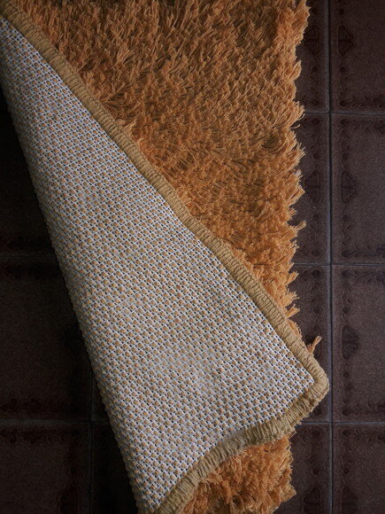 Tapete Amarradinho de Barbante Amarelo Forte 50x70