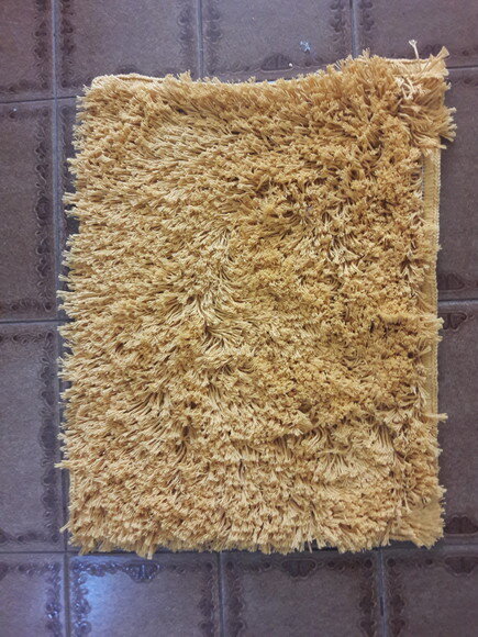 Tapete Amarradinho de Barbante Amarelo Forte 50x70