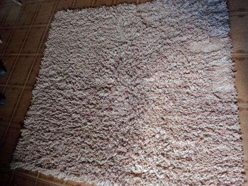 Tapete Amarradinho de Barbante Marron/bege 140x132