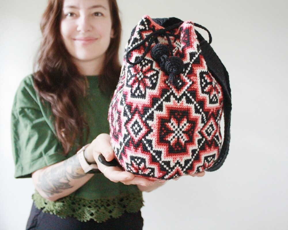 Bolsa mosaico média