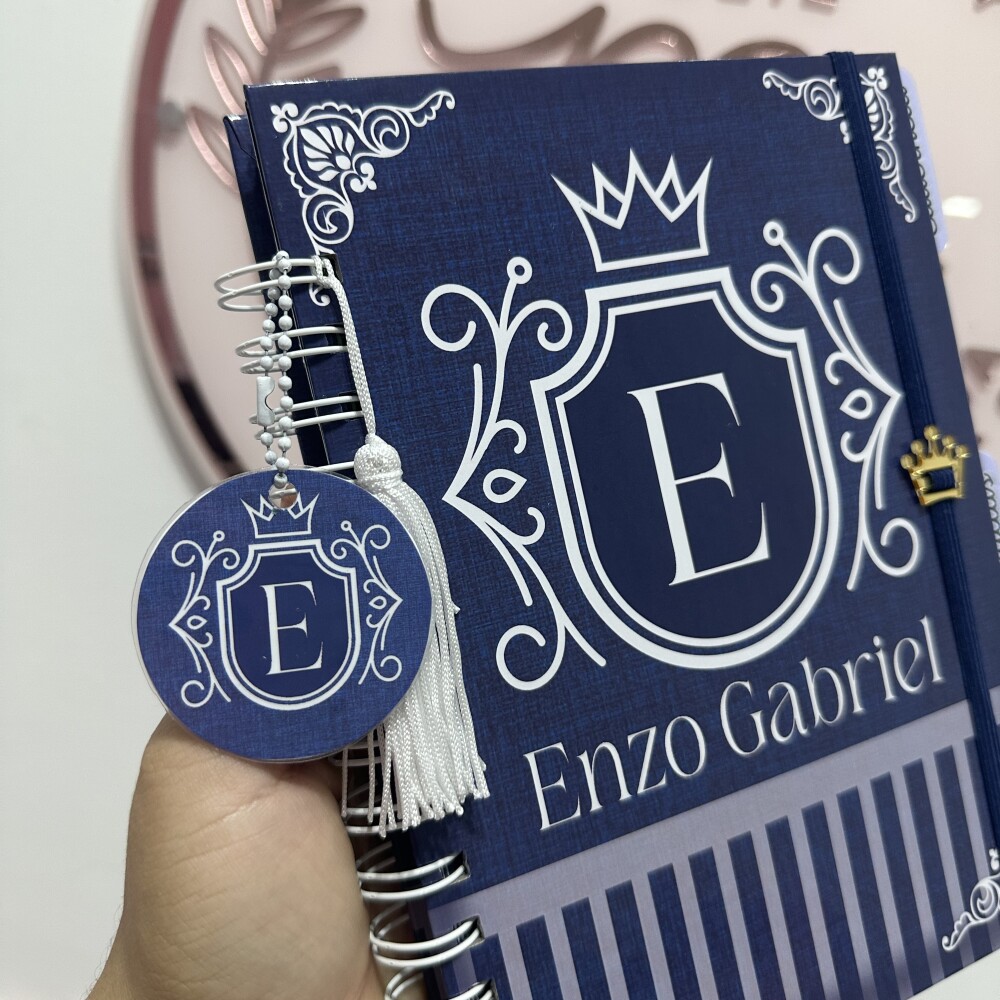 Caderneta de Saúde Personalizada Realeza com letra Inicial