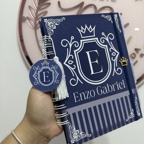 Caderneta de Saúde Personalizada Realeza com letra Inicial