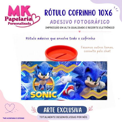 15 Rótulos Cofrinho  PERSONALIZADO | Adesivo lateral toda  | FAZ