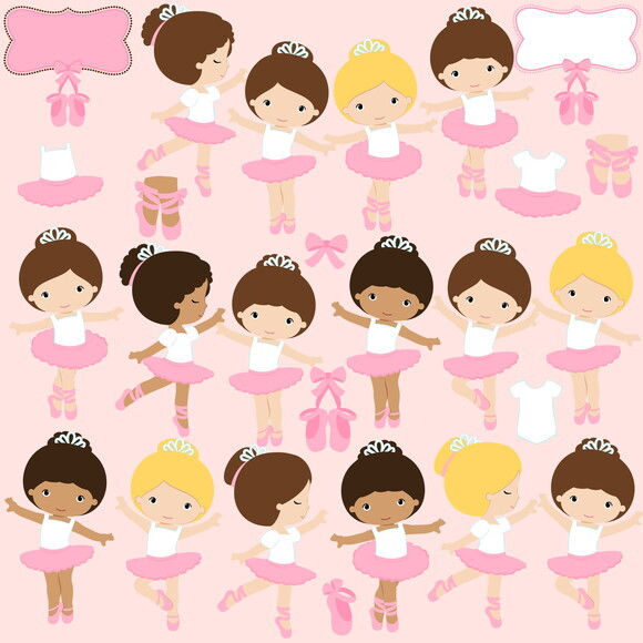Kit Digital Bailarinas Rosa