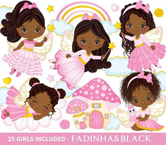 Kit Digital Fadinhas Black