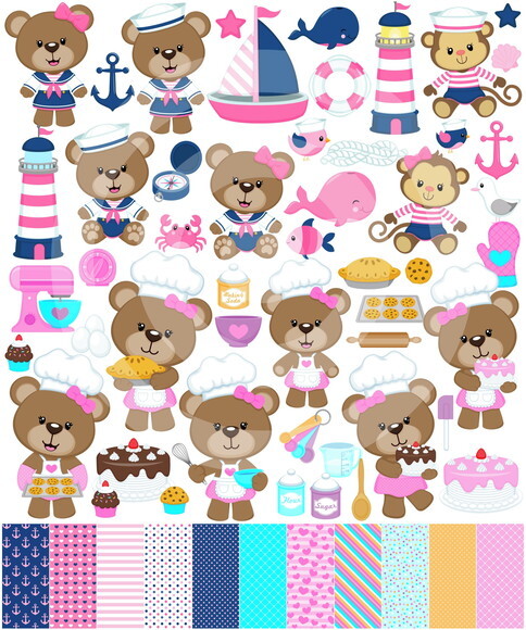 Kit Digital Ursinhos Cute 2