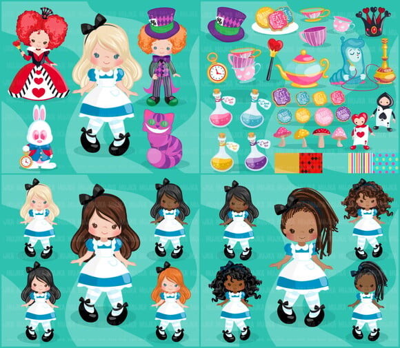 KIT DIGITAL ALICE NO PAÍS DAS MARAVILHAS 04