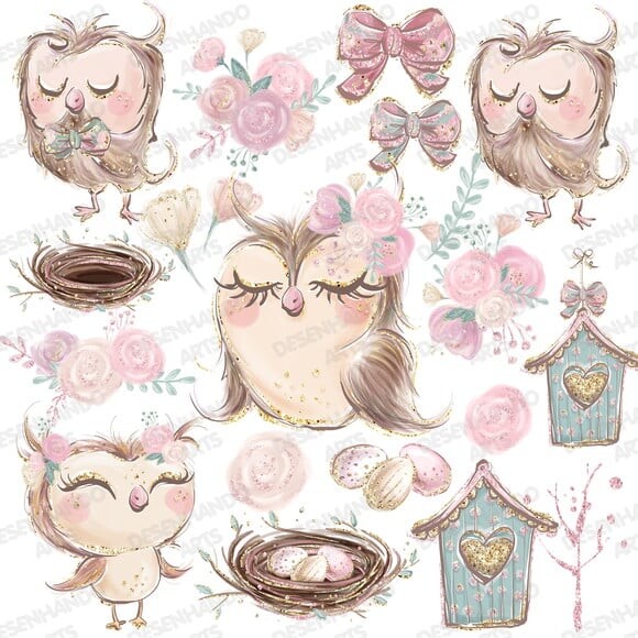 Kit Digital Corujinha