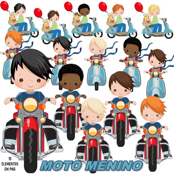 KIT DIGITAL MOTO MENINO