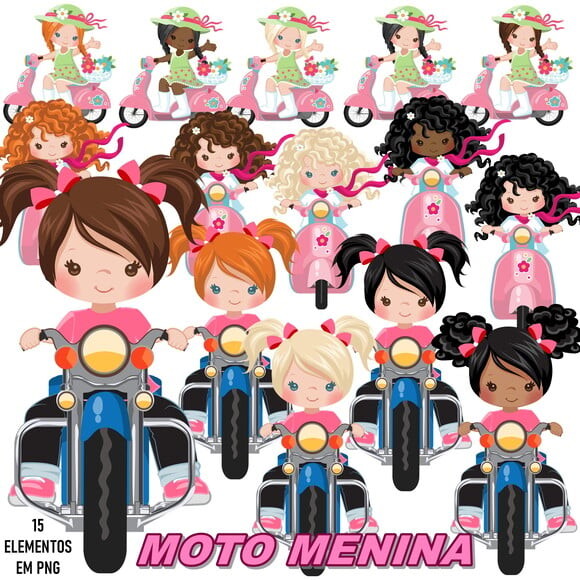 KIT DIGITAL MOTO MENINA