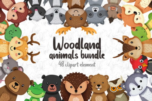 Kit digital Animais da floresta