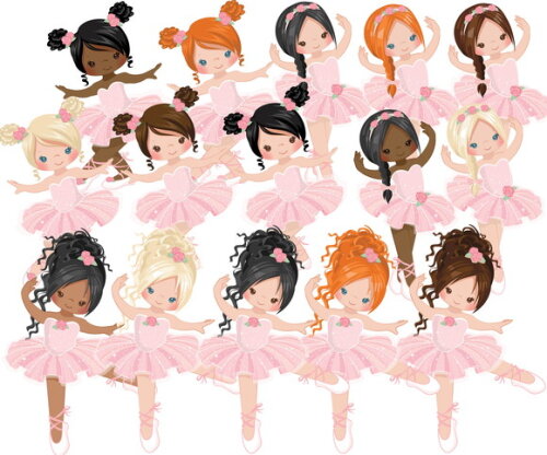 Kit Digital Bailarinas Rosa