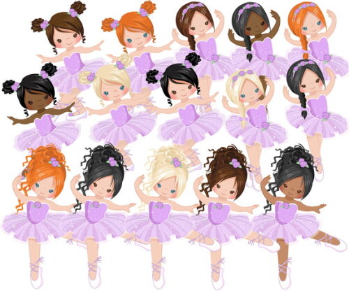 Kit Digital Bailarinas Lilás