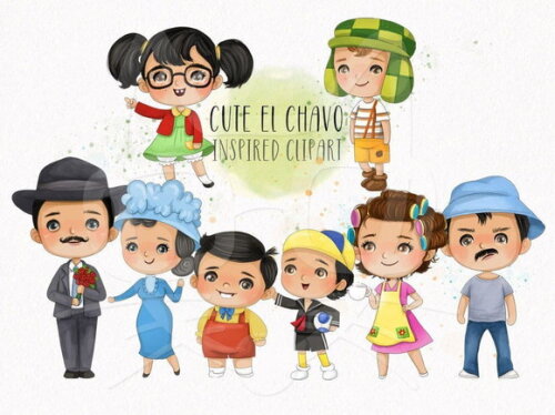 Kit Digital Chaves Aquarela