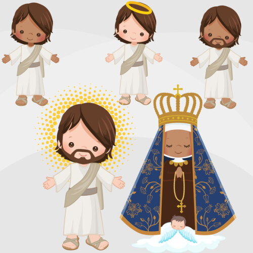 Kit Digital Jesus e Nossa Senhora