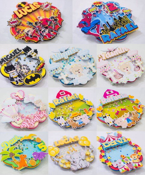 ARQUIVO DE CORTE SILHOUETTE 11 TOPOS DE BOLO CIRCULAR 02