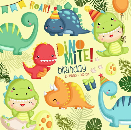 Kit Digital Dinossauros Cute
