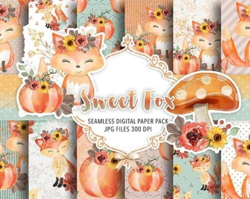 Kit Digital Raposinha Sweet
