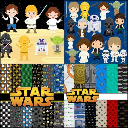 Kit Digital Star Wars Cute