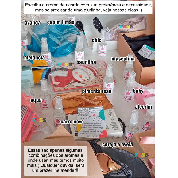 Aroma para Embalagens Cheirinho Perfume Caixa Papel Sacolas