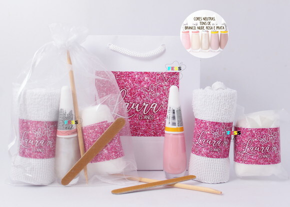 Lembrancinha 15 Anos Debutante Kit Manicure Mulheres Mães