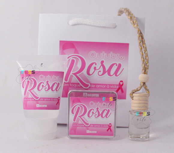 Lembrancinha Aromatizador Difusor Outubro Rosa Dia dos Pais