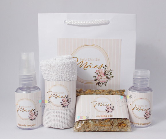 Lembrancinha Dia das Mães Presente Kit Spa Mulheres Brinde