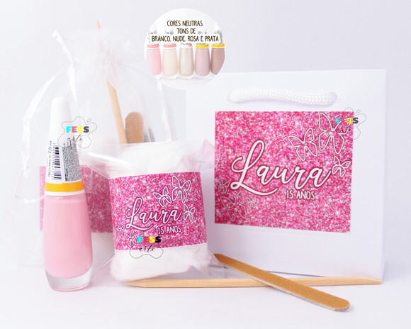 Lembrancinha Dia das Mulheres Mães Kit Manicure Brinde