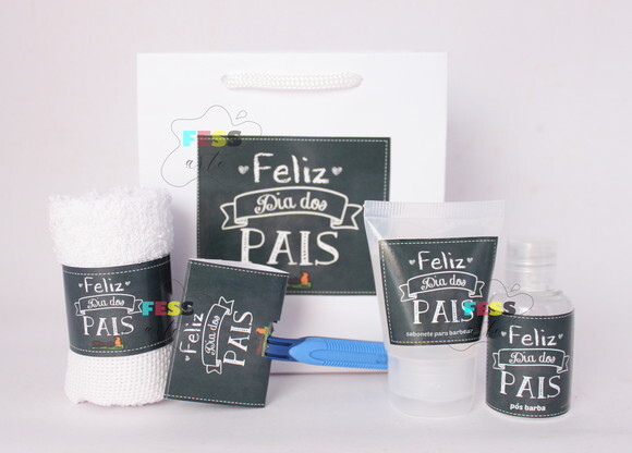 Lembrancinha Dia dos Pais Kit Personalizado Barba Novembro