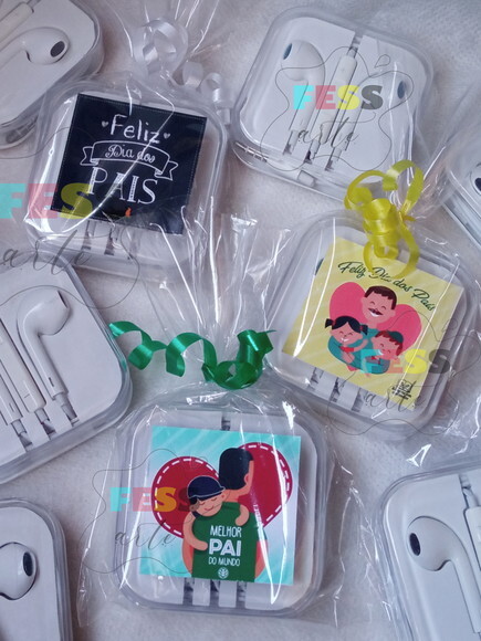 Lembrancinha Dia dos Pais Fone de Ouvido Personalizado