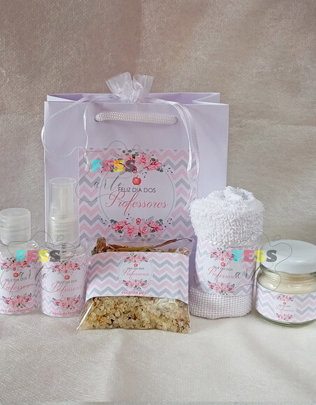 Lembrancinha Outubro Rosa Kit Spa Bem Estar Autocuidado Care