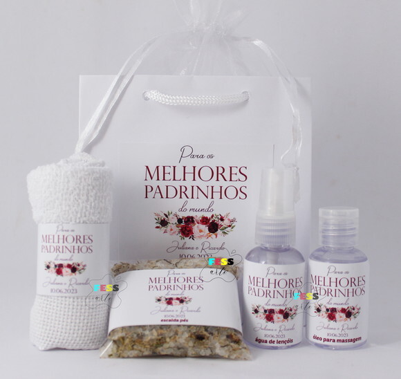 Lembrancinha Padrinhos Casamento Lembrança Kit Spa Mulher